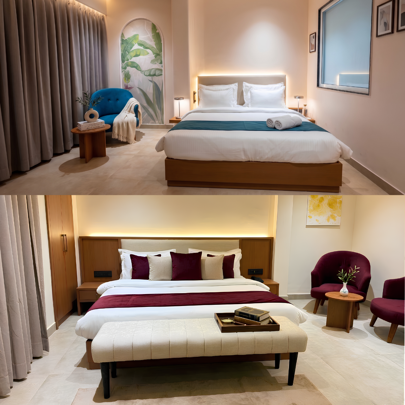 Deluxe balcony room interior